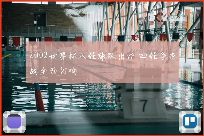 2002世界杯八强球队出炉 四强争夺战全面打响
